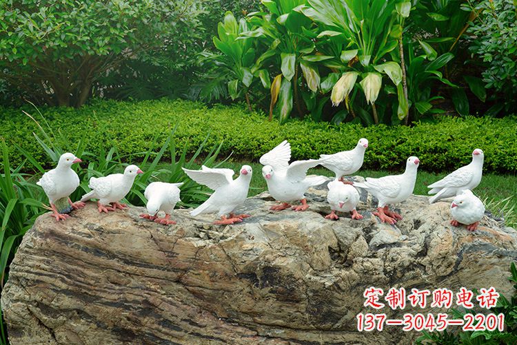 绵阳鸽子雕塑,母亲抱孩子的传家之宝