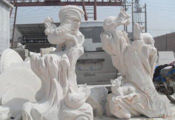 绵阳中领雕塑，打造古典唯美的汉白玉公鸡雕塑