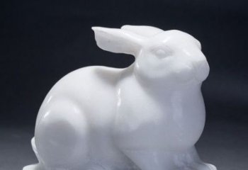 绵阳精致汉白玉兔子雕塑