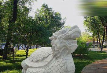 绵阳中领雕塑——汉白玉龙龟石雕