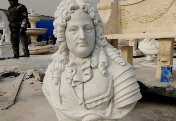 绵阳汉白玉牛顿头像雕塑，尊享经典