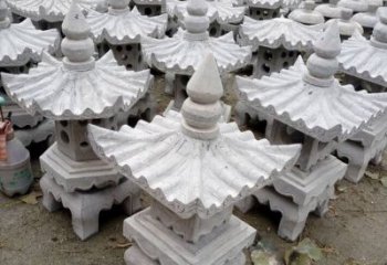 绵阳汉白玉灯笼雕塑是由中领雕塑定制的一种华丽…