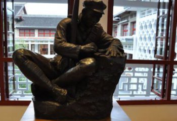 绵阳铜雕红军战士纪念雕塑，烈士镌刻永恒记忆
