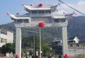 绵阳红旗渠分水苑牌坊浮雕雕塑：专业雕塑定制服务