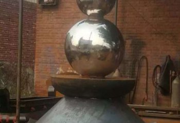 绵阳中领雕塑手工定制葫芦不锈钢雕塑