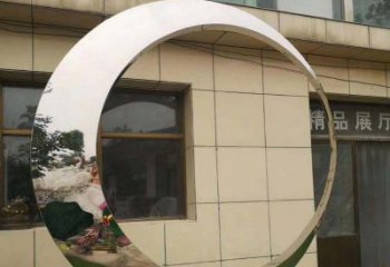 绵阳完美的不锈钢圆环雕塑
