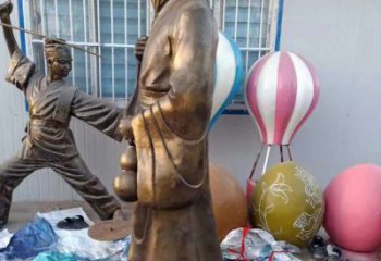 绵阳传承中医华佗的传奇—华佗名医铜雕