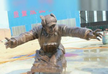 绵阳黄继光校园英雄铜雕：传承伟大精神