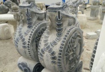 绵阳古韵深远，金蟾抱鼓石仿古门墩雕塑