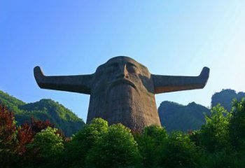 绵阳中领雕塑：神农头像雕塑