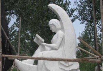绵阳中领雕塑高品质小女孩汉白玉石雕
