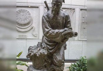 绵阳中领雕塑自主研发了高雅李时珍铜雕，它以历…