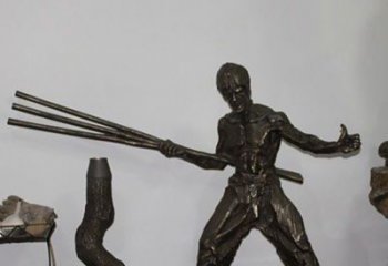 绵阳海量李小龙铜雕尽显功夫之美