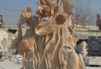 绵阳尊贵雕刻，莲花鲤鱼石雕