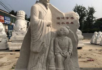 绵阳传承经典，欣赏王羲之景观石雕