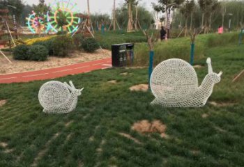 绵阳镂空不锈钢蜗牛雕塑