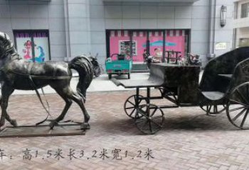 绵阳古典马车雕塑，精致传承礼仪之魂
