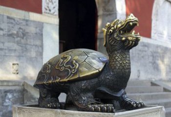 绵阳弥勒佛坐赑屃雕塑-寺庙大门神兽动物雕塑