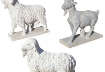 绵阳绵羊石雕公园动物雕塑-精致耐用的绵羊雕塑