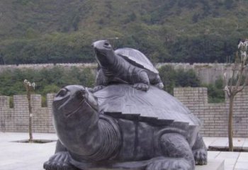 绵阳中领雕塑母子乌龟公园石雕