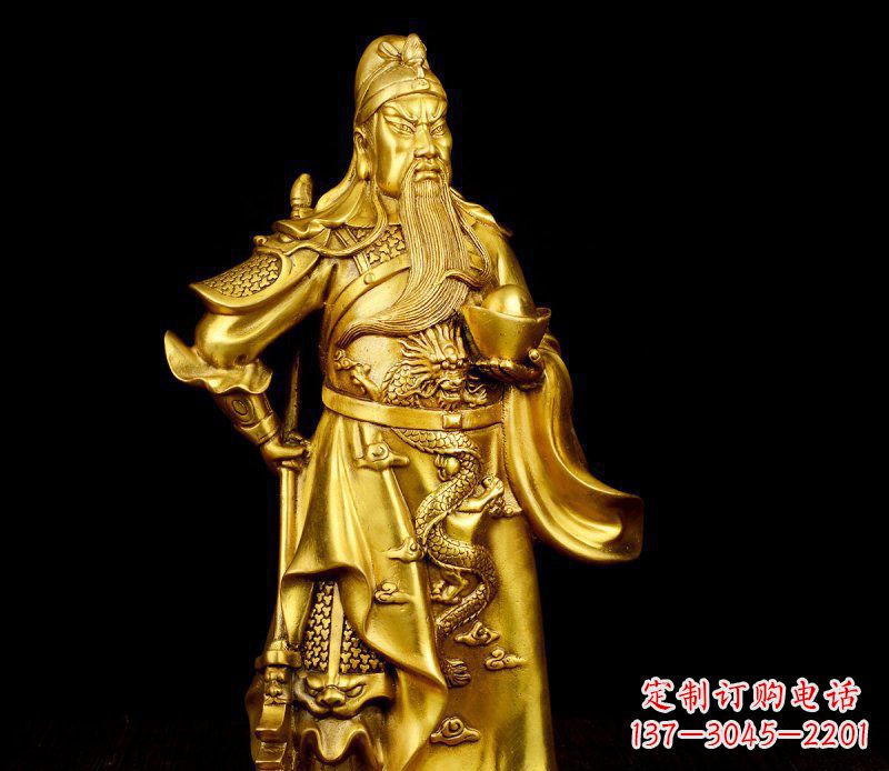 绵阳关公铜雕,传承古典传统