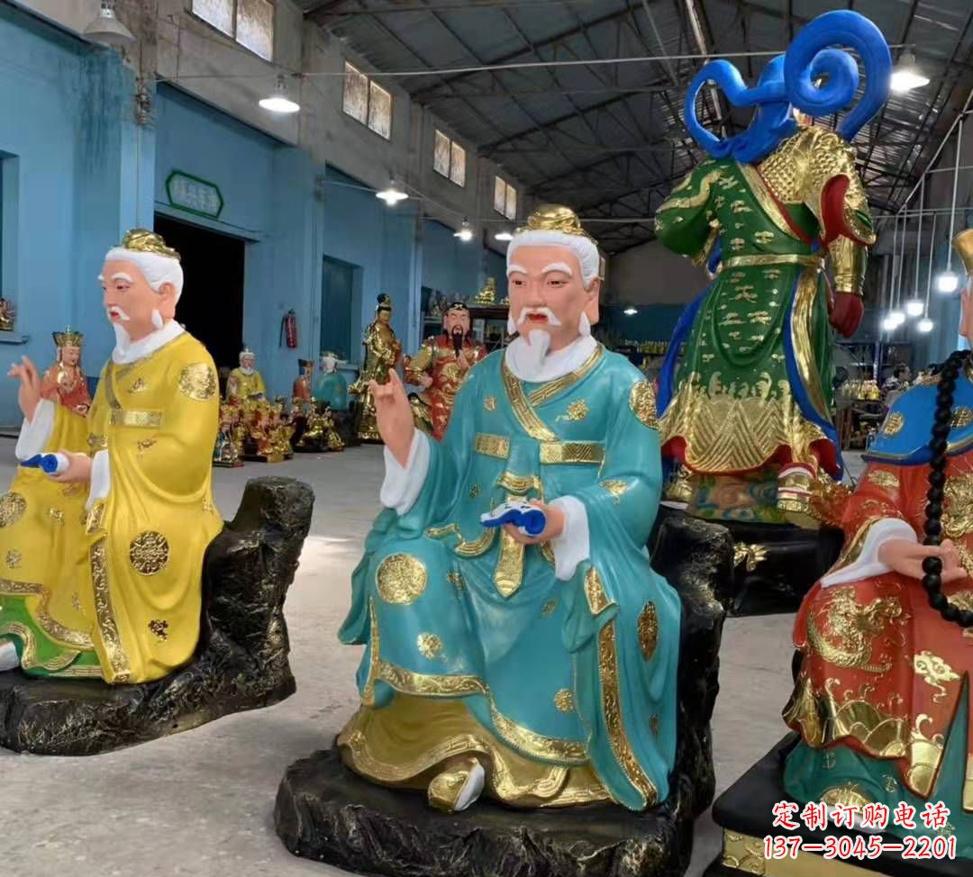 绵阳南斗北斗玻璃钢彩绘佛像雕塑寺庙摆件