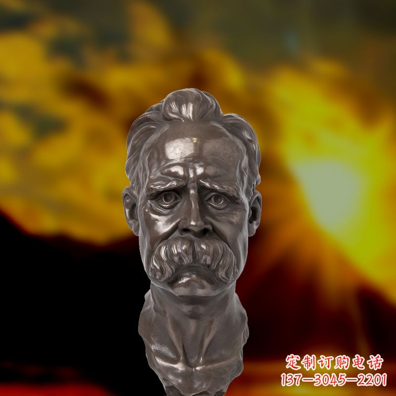绵阳尼采铜雕头像
