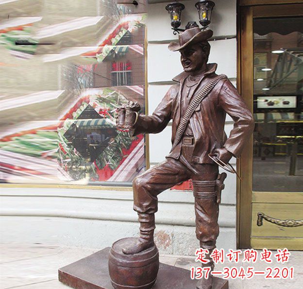 绵阳别具特色的牛仔铜雕
