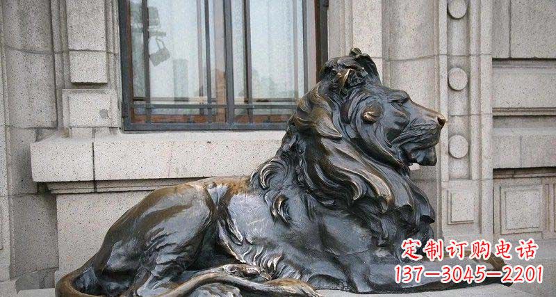 绵阳心动不如行动,西洋狮子铜雕真实还原精美