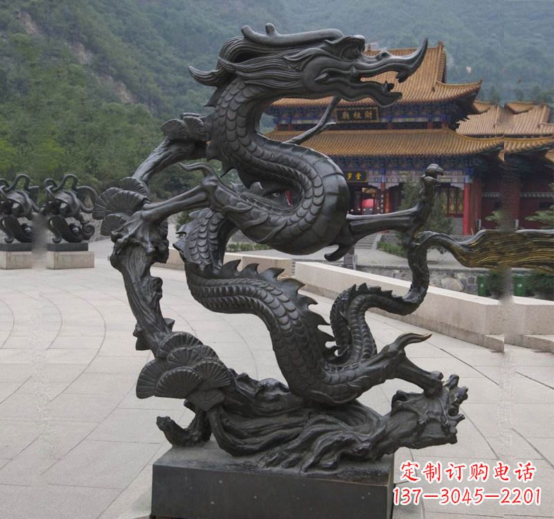 绵阳超群绝伦的盘龙铜雕