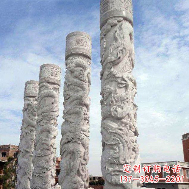 绵阳精美石雕龙雕塑,释放神秘力量