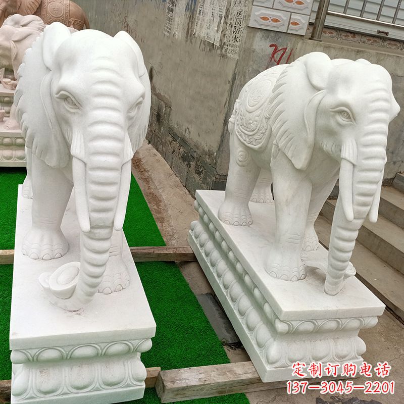 绵阳中领雕塑推出的天然石头大象雕塑,雕塑形象…