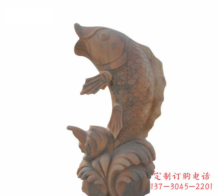 绵阳鲤鱼石雕,精细雕刻让你赞叹不已