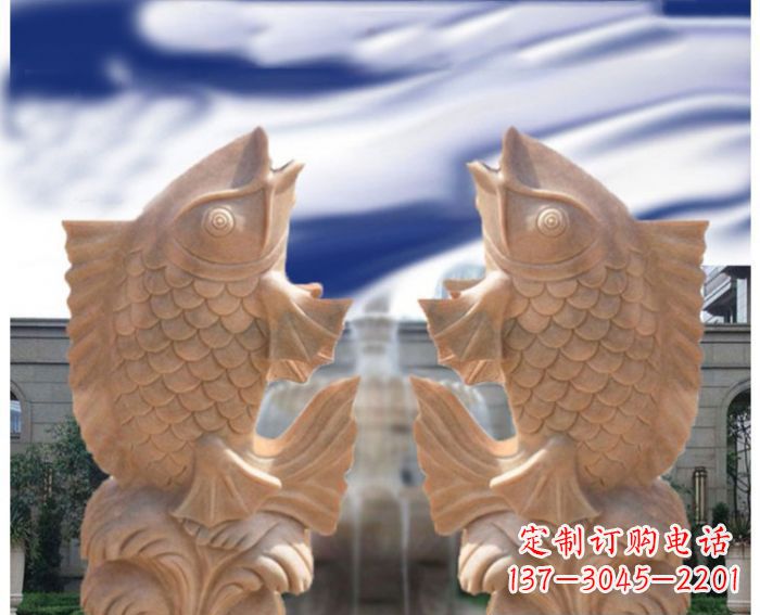 绵阳中领雕塑设计定制精美鲤鱼雕塑
