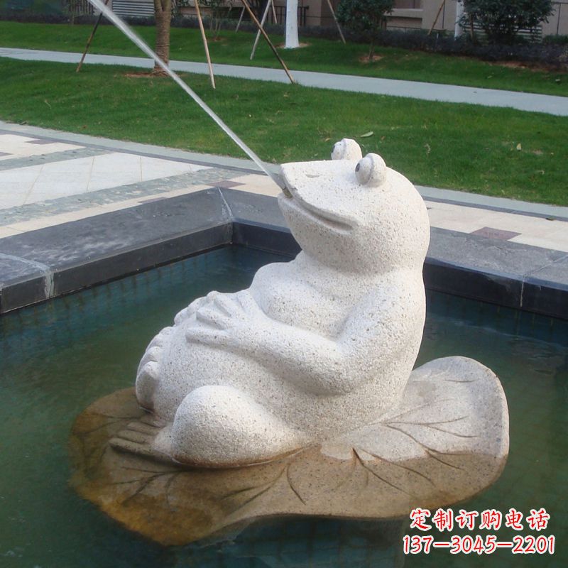 绵阳无边界精致艺术——喷水青蛙石雕
