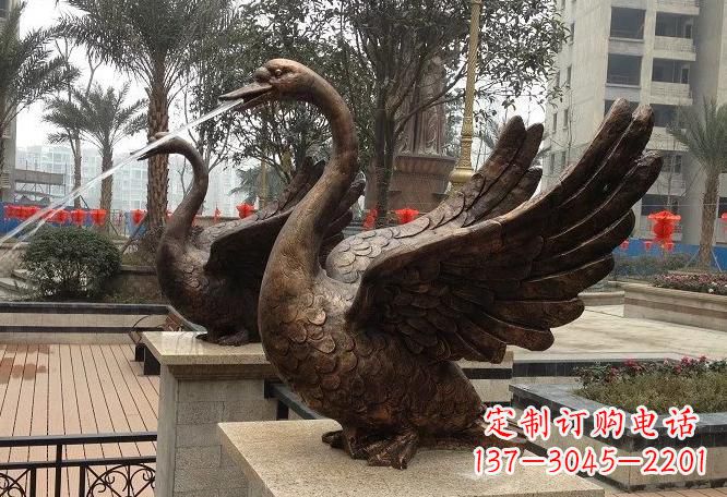 绵阳专业制作铜质天鹅雕塑