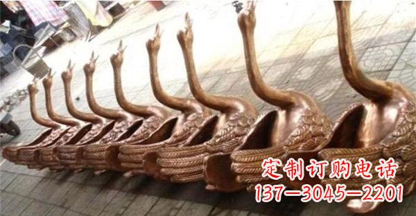 绵阳优雅迷人的天鹅铜雕塑