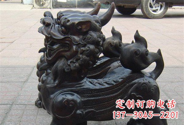 绵阳象征保护，美轮美奂的貔貅辟邪神兽铜雕