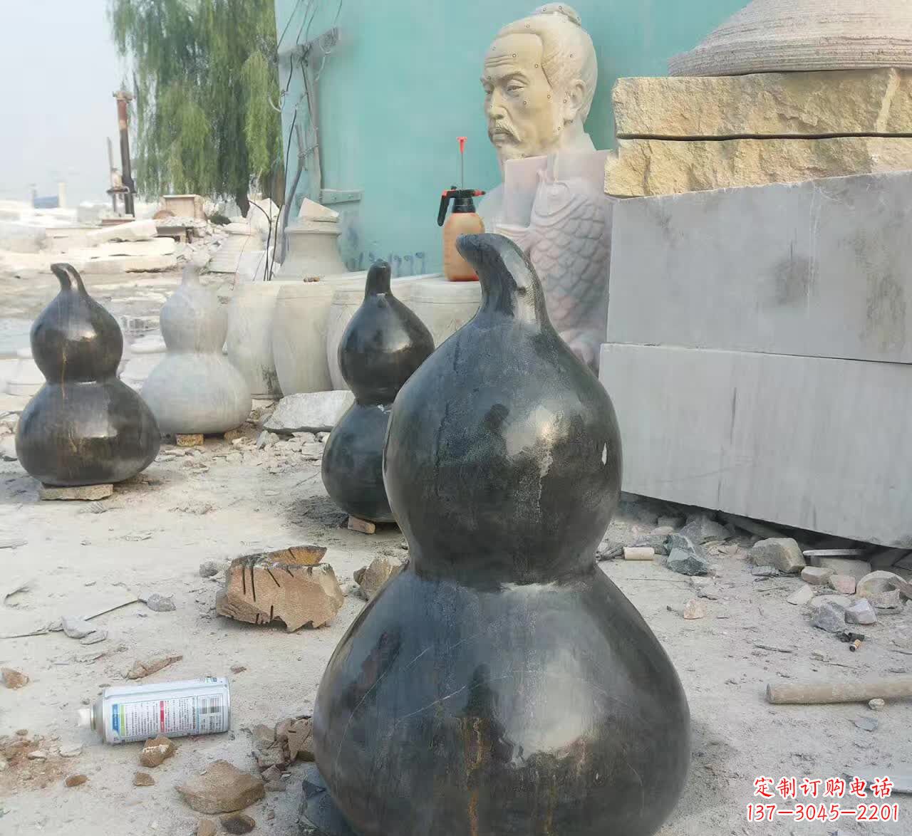 绵阳驱负能量的葫芦石雕塑