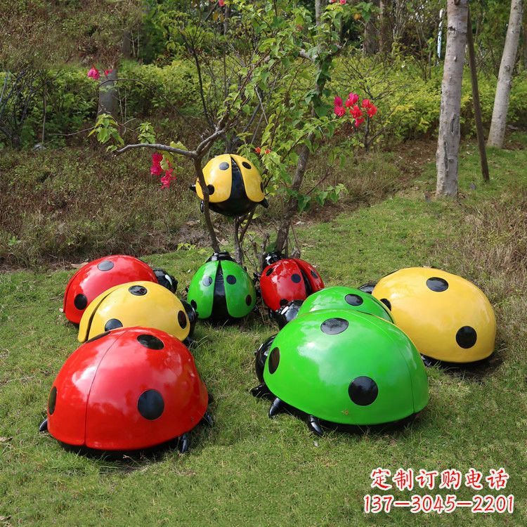 绵阳儿童可爱的七星瓢虫卡通雕塑