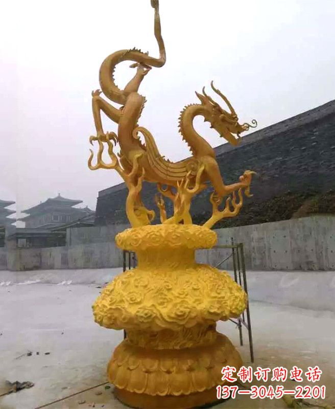 绵阳中领雕塑专业定制华丽的龙雕塑,集艺术设计…