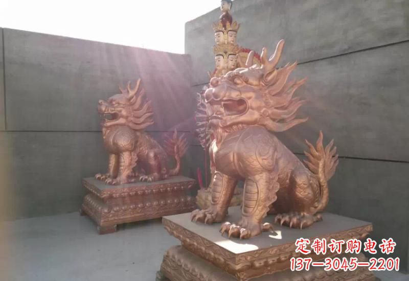 绵阳麒麟铸铜雕塑222
