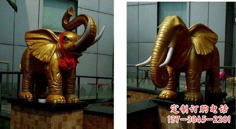 绵阳专业定制:大象铜雕