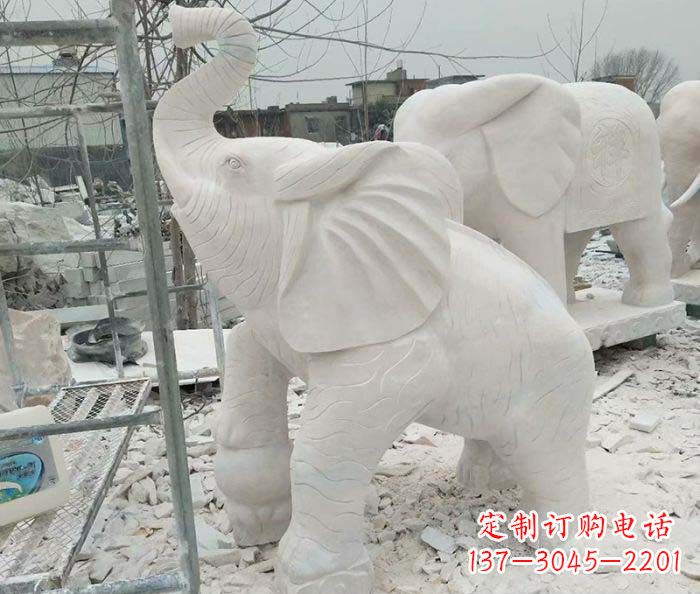 绵阳企业景观招财大象雕塑