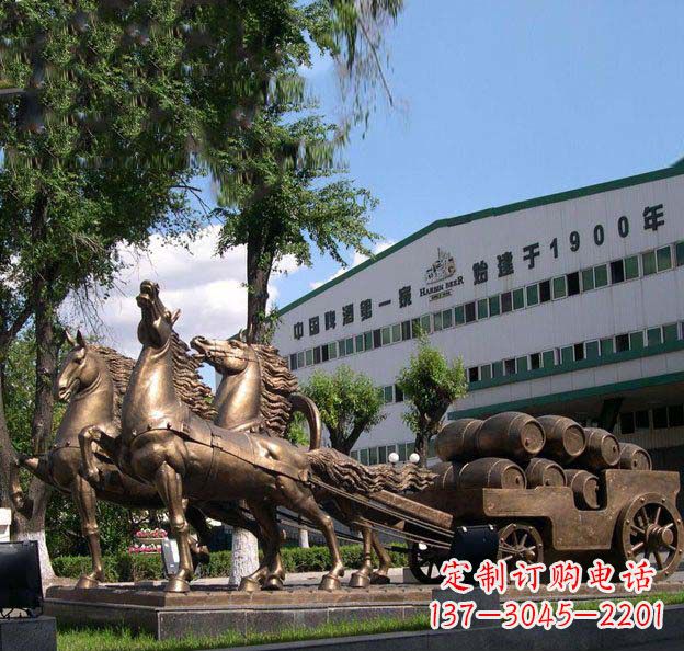 绵阳追求完美,华丽马车铜雕塑