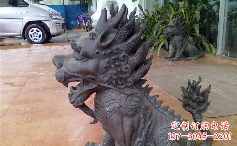 绵阳中领雕塑:舍利子之源,麒麟铸铜神兽铜雕