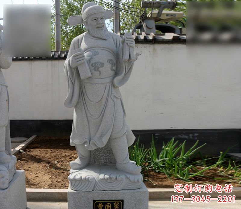 绵阳青石曹国舅八仙雕塑