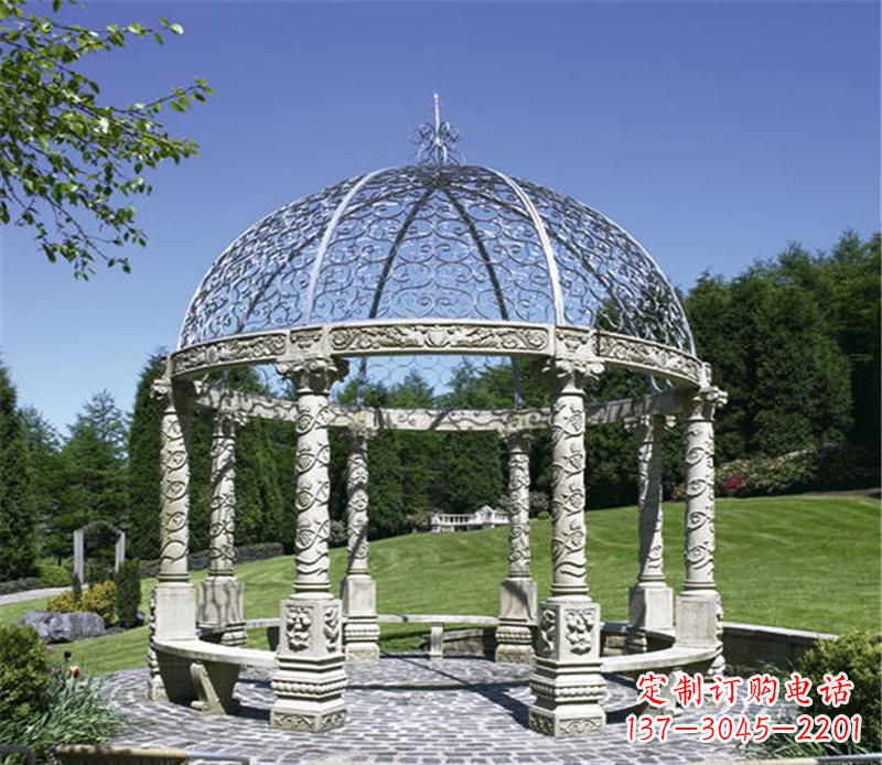 绵阳全新的青石大型景观凉亭雕塑