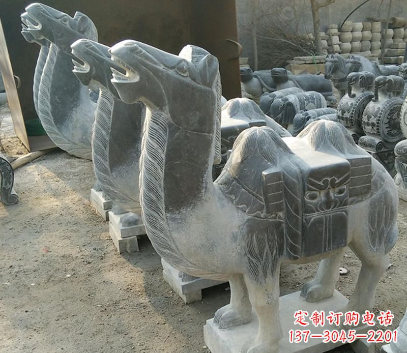 绵阳青石骆驼雕,把动物活灵活现