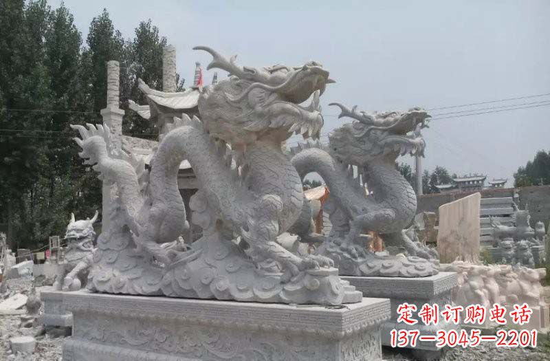 绵阳青石仿古龙石雕:传统工艺精美雕塑